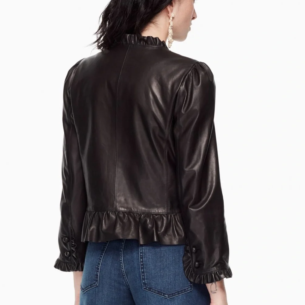 NWT Kate Spade Madison Avenue Violeta Leather Jacket